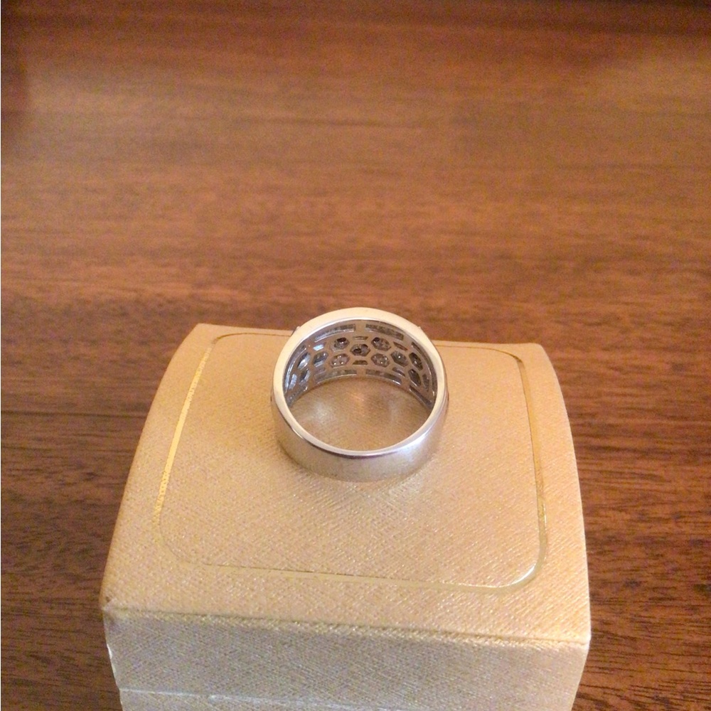 Sterling Silver Black Diamond Ring - Picture 3 of 3